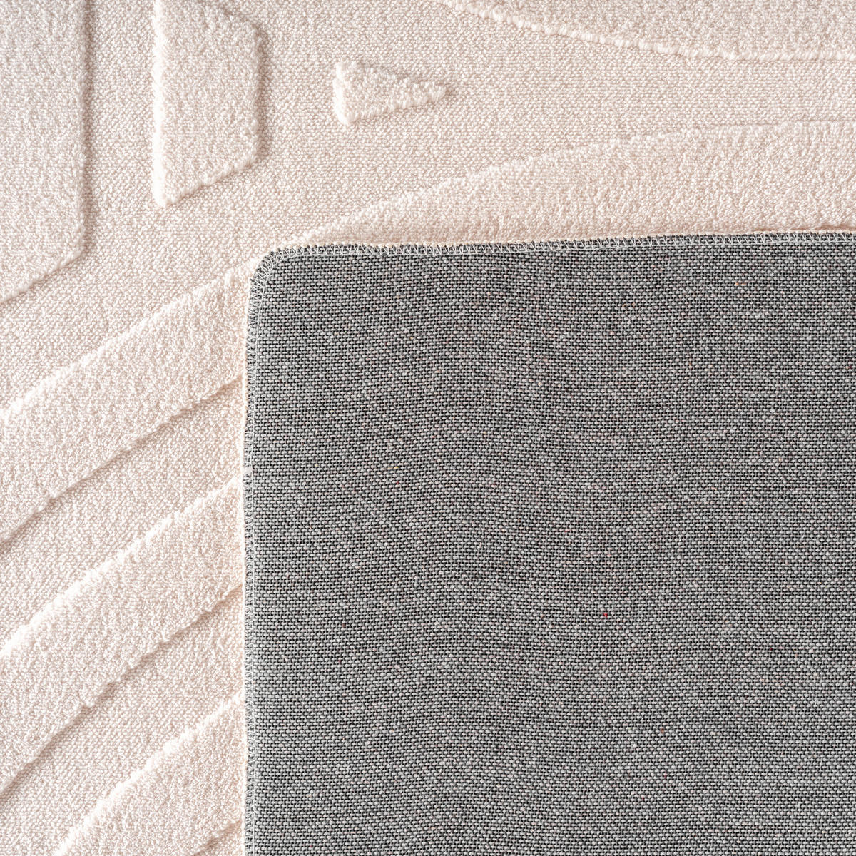 TEPPICH Waschbar Bohemian Modern Schlafzimmer Strapazierfähig Creme 140x200 cm OEKO-TEX – LAVAREDO - Beige, Textil (140/200cm) - KADIMA DESIGN