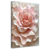 LEINWANDBILDER, Blume - Rosa, Textil (40/60cm) - Feeby