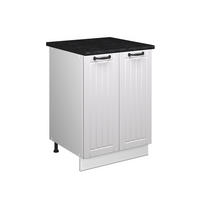 SPÜLENUNTERSCHRANK Fame-Line, Weiß Landhaus/Weiß, 60 cm - Weiß, Holzwerkstoff (60/82/60cm) - Vicco