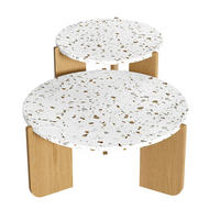 COUCHTISCH 70/70/35 cm aus MDF in Natur mit Nesting-Design - Weiß, Holzwerkstoff (70/70/35cm) - OKMYHOME