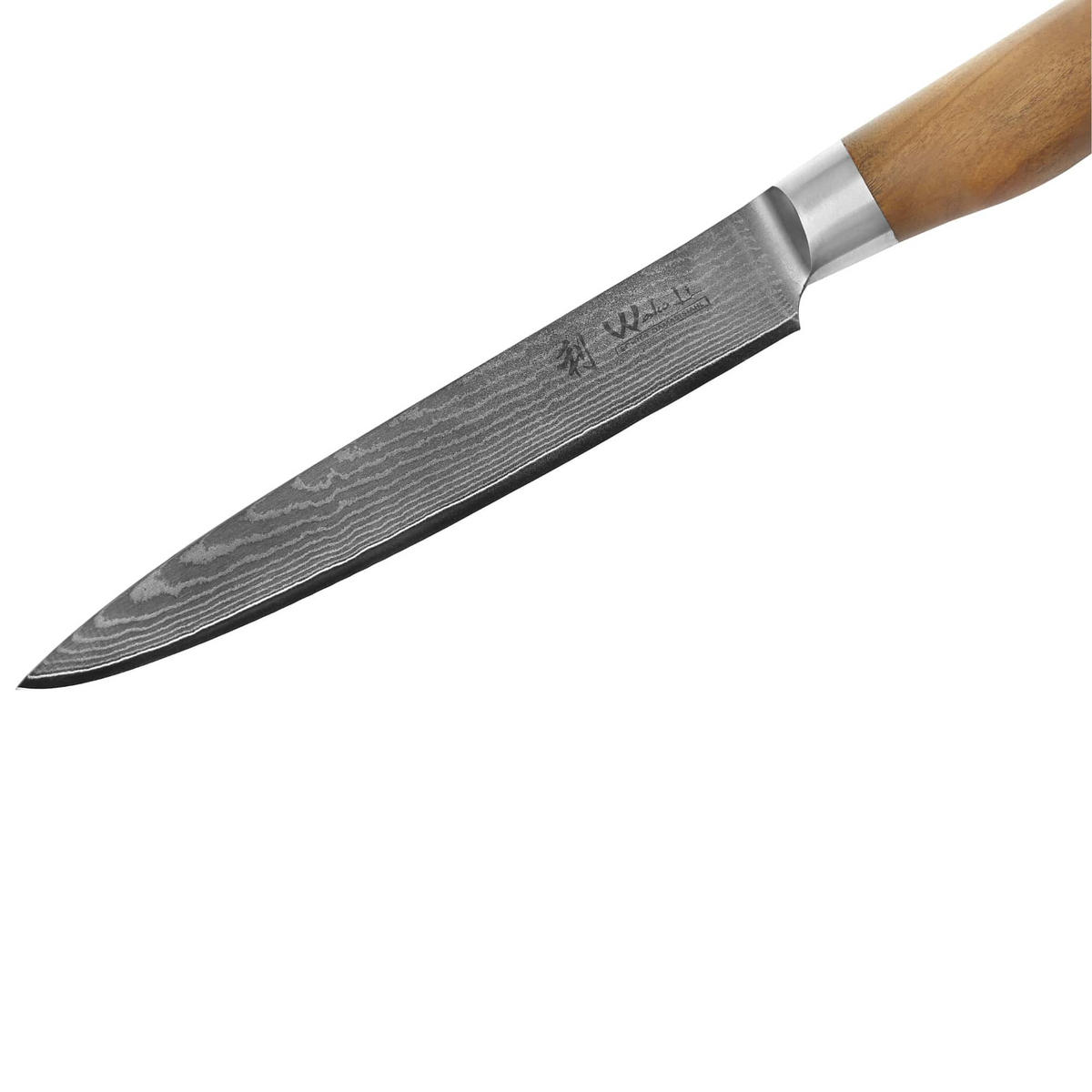TRANCHIERMESSER 17 cm - Braun, Holz/Metall (30cm) - Wakoli