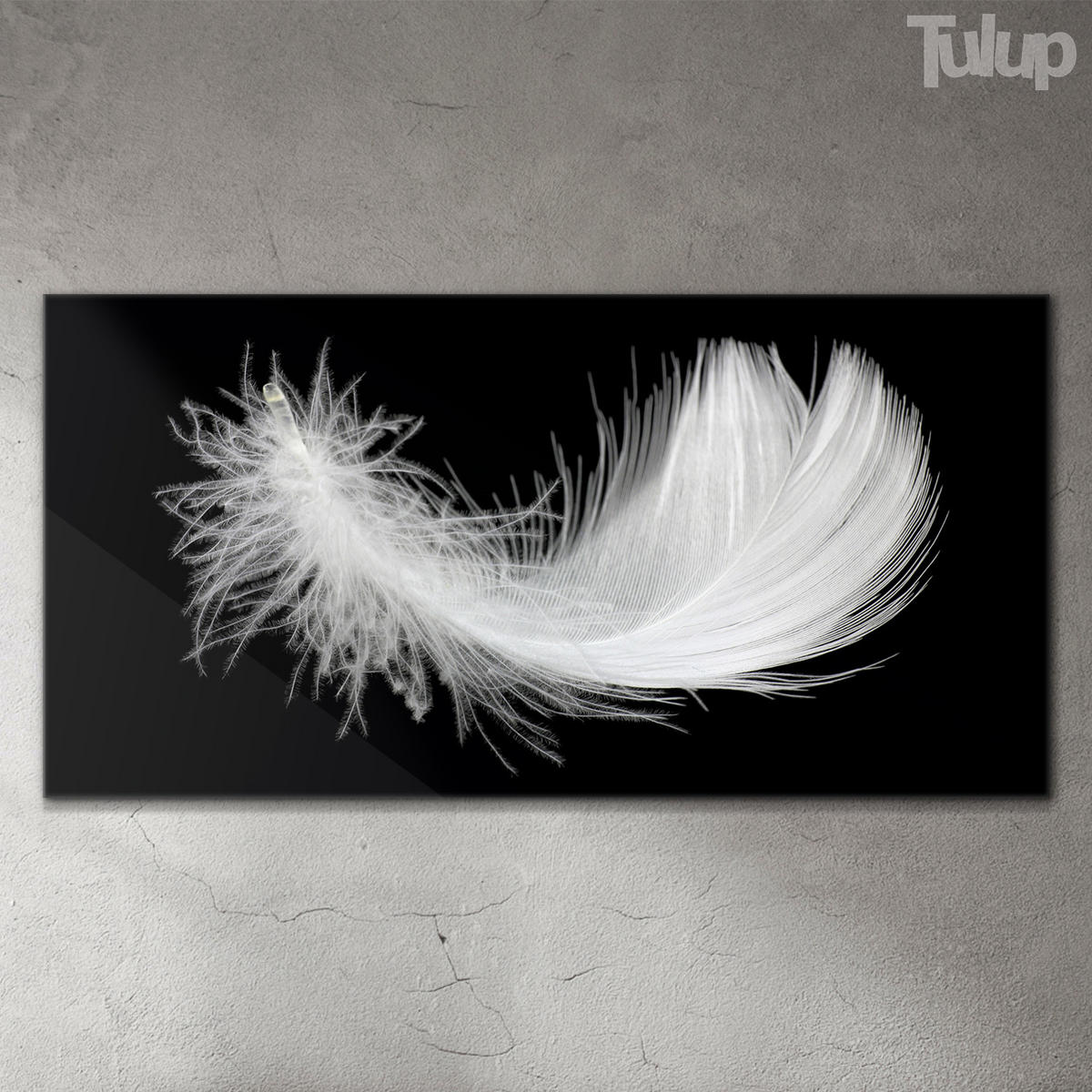 GLASBILD 140x70 cm Moderne Kunst - Schwarz, Glas (140/70cm) - TULUP