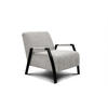 SESSEL KOBE, ecru - Ecru/Schwarz, Holz/Textil (72/76/90cm) - Courtois Laville