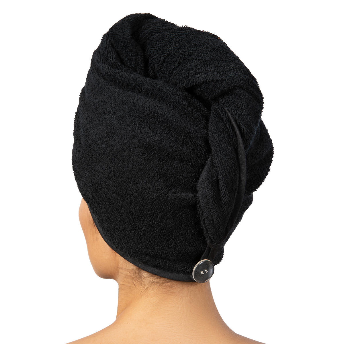 FROTTIERTURBAN BASIC - Schwarz, Textil (27/67cm) - MÖVE