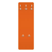 WANDGARDEROBE - Mohn 34/105 cm - Orange, Holzwerkstoff (34/105/1.6cm) - Bilderwelten