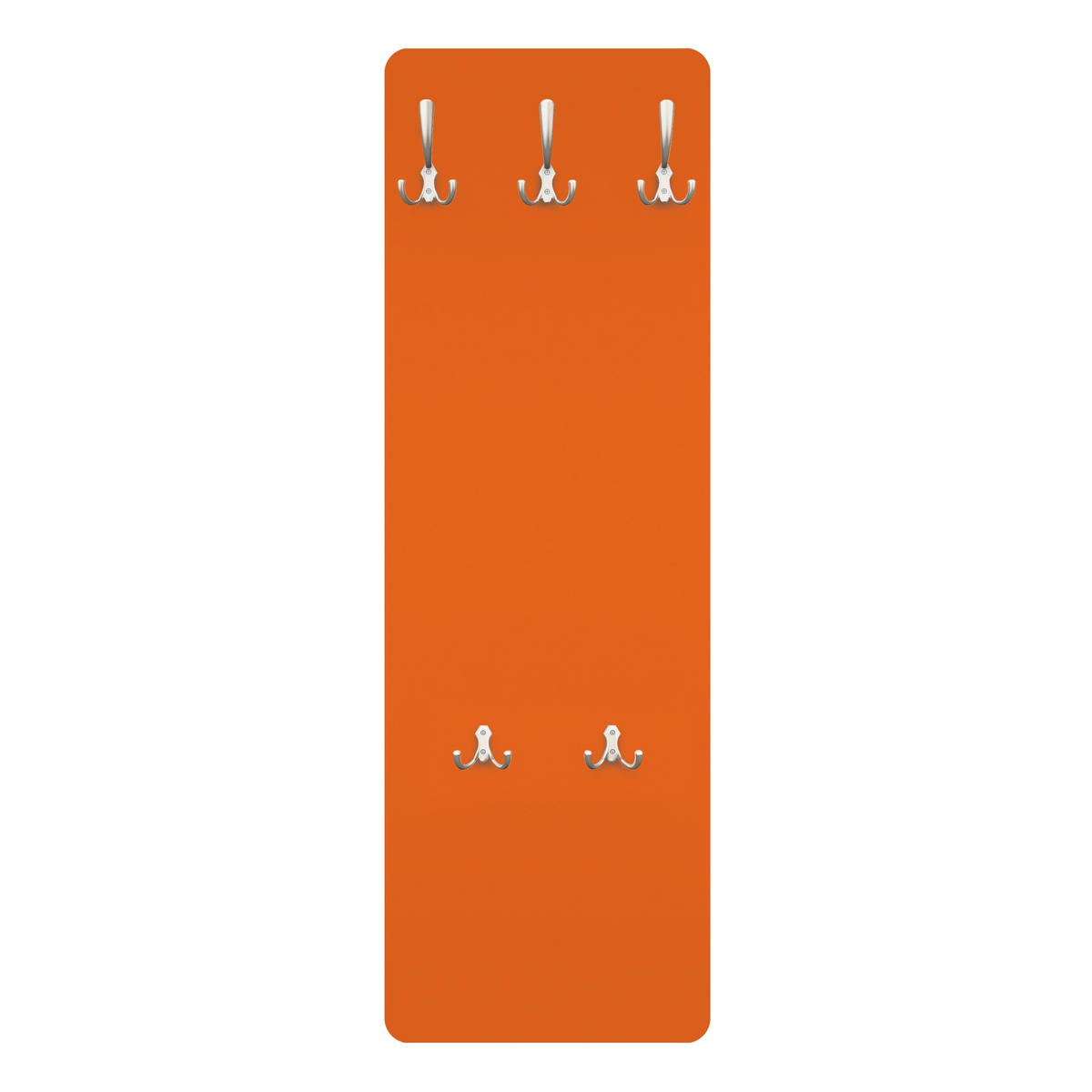 WANDGARDEROBE - Mohn 34/105 cm - Orange, Holzwerkstoff (34/105/1.6cm) - Bilderwelten