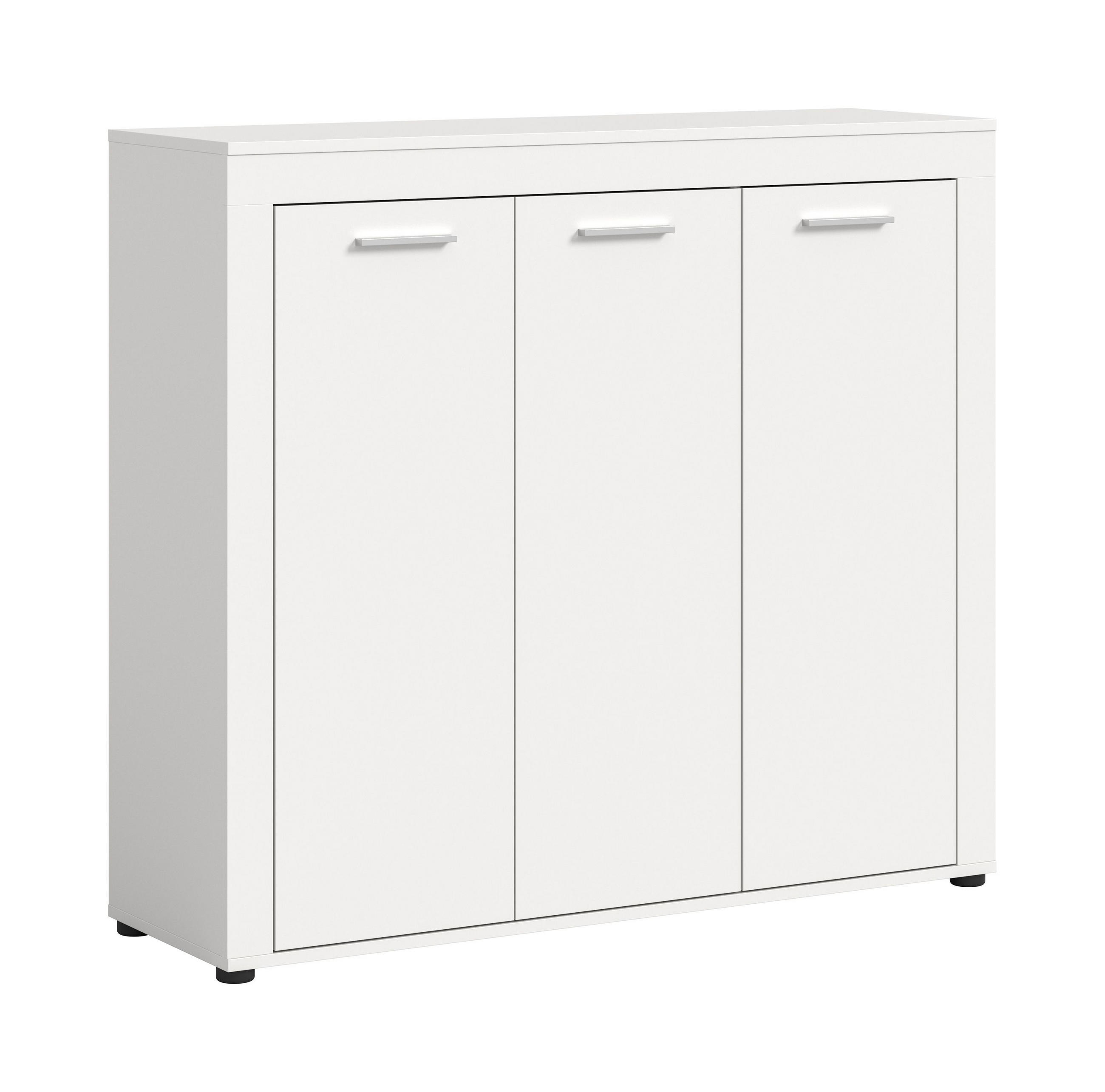 Homes & Jones Schuhschrank Weiß 120x108x37 cm