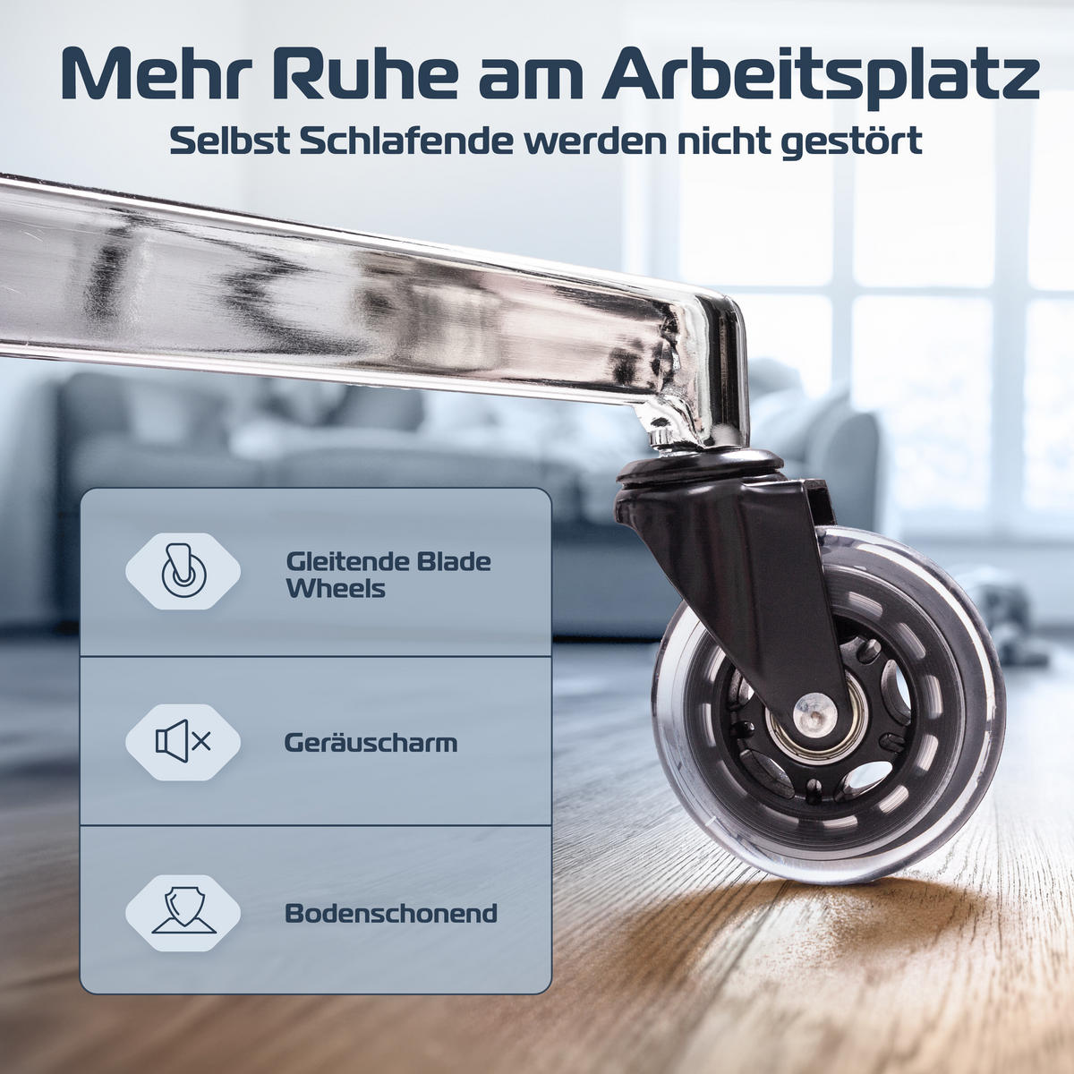 BÜROSTUHL SmartSeat Schwarz - Silberfarben/Schwarz, Kunststoff/Textil (70/142/70cm) - Clouvou