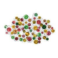 WANDDEKO Bunt 115/71 cm - Multicolor, Metall (3.6/71/8cm) - KUNSTLOFT