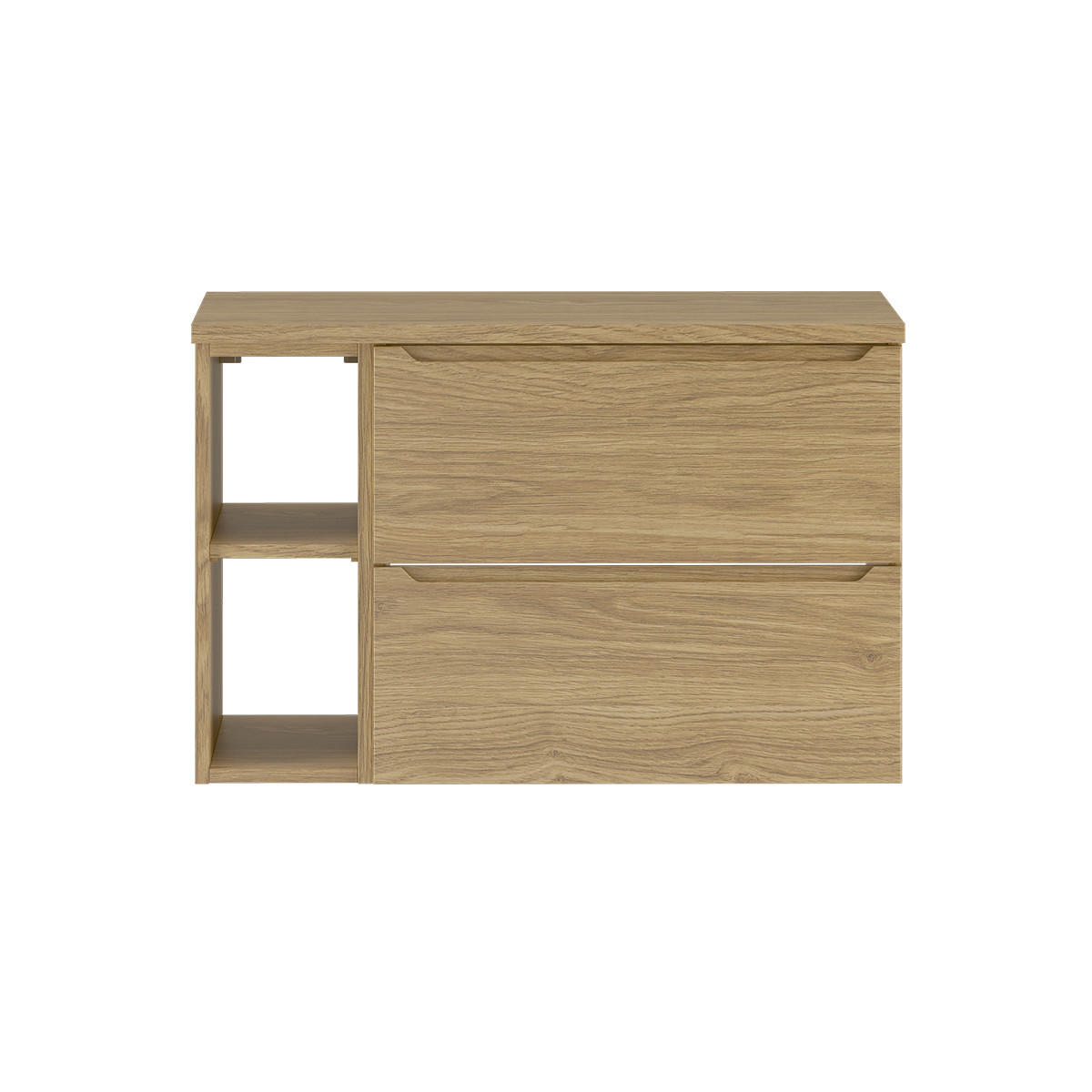 WASCHTISCHUNTERSCHRANK 80.6cm Viggo Holz - Braun, Holzwerkstoff (80.6/52.2/46.5cm) - Petits-meubles