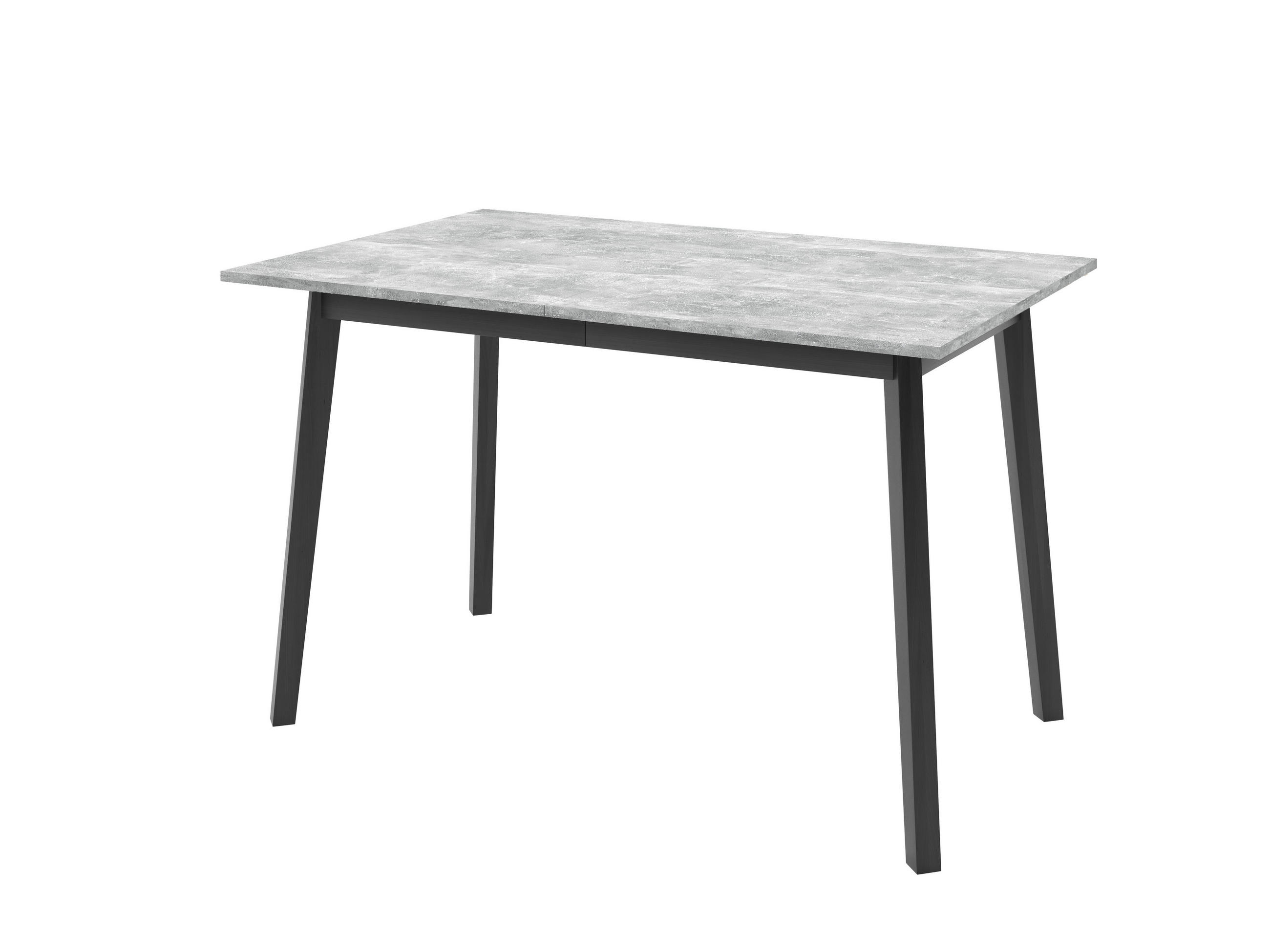 ESSTISCH ENZO S Ausziehbar 125 - 165 / 80 x 77 cm - Schwarz/Grau, Holz (125/80/77cm) - MASSENO