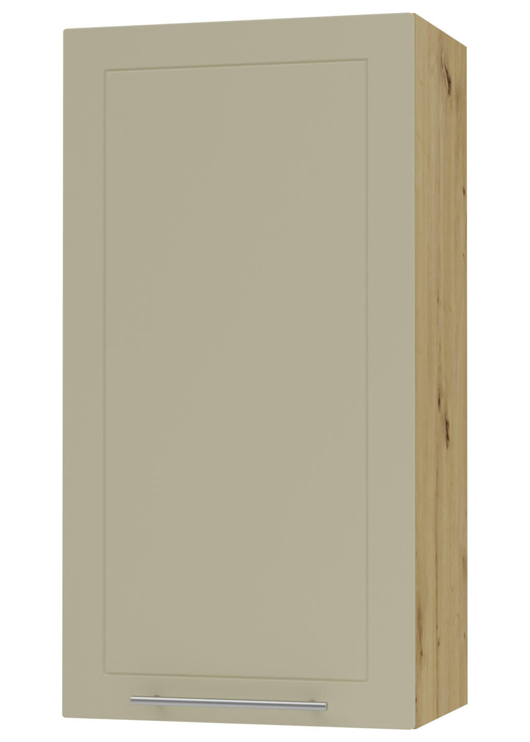 KÜCHENHÄNGESCHRANK Kvantum W4/60/1 Vanille Matt / Eiche Artisan Matt 60 / 32,5 / 96cm - Creme/Eiche Artisan, Holz/Holzwerkstoff (60/96/32.5cm) - Feldmann-Wohnen