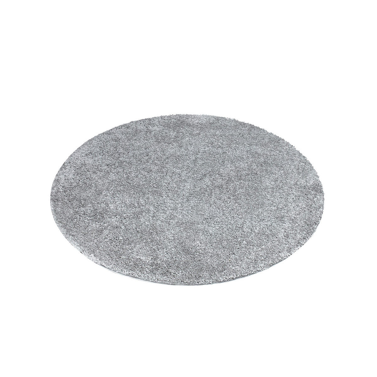 HOCHFLOR-TEPPICH City Shaggy 500 Grau 160 cm Rund - Grau, Textil (160/160cm) - carpet city