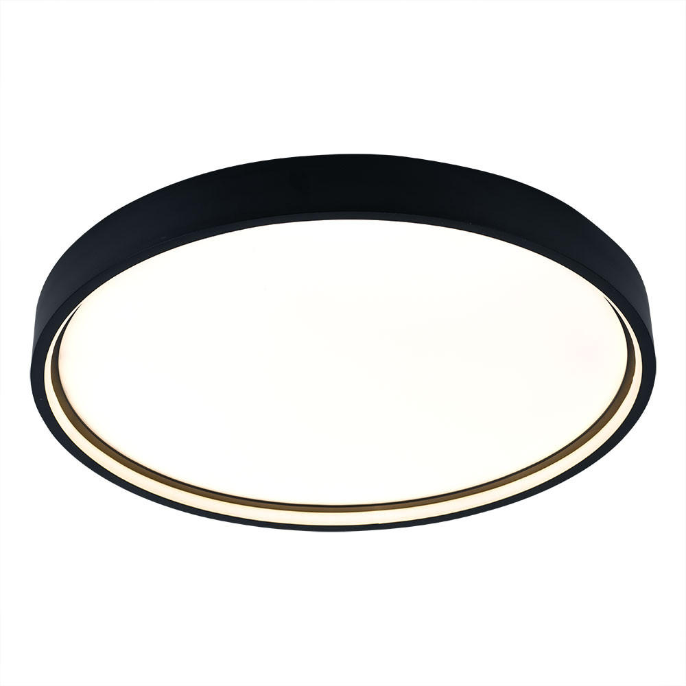 LED DECKENLEUCHTE Metall Grau - Grau, Metall (45/45/4.5cm) - Wofi