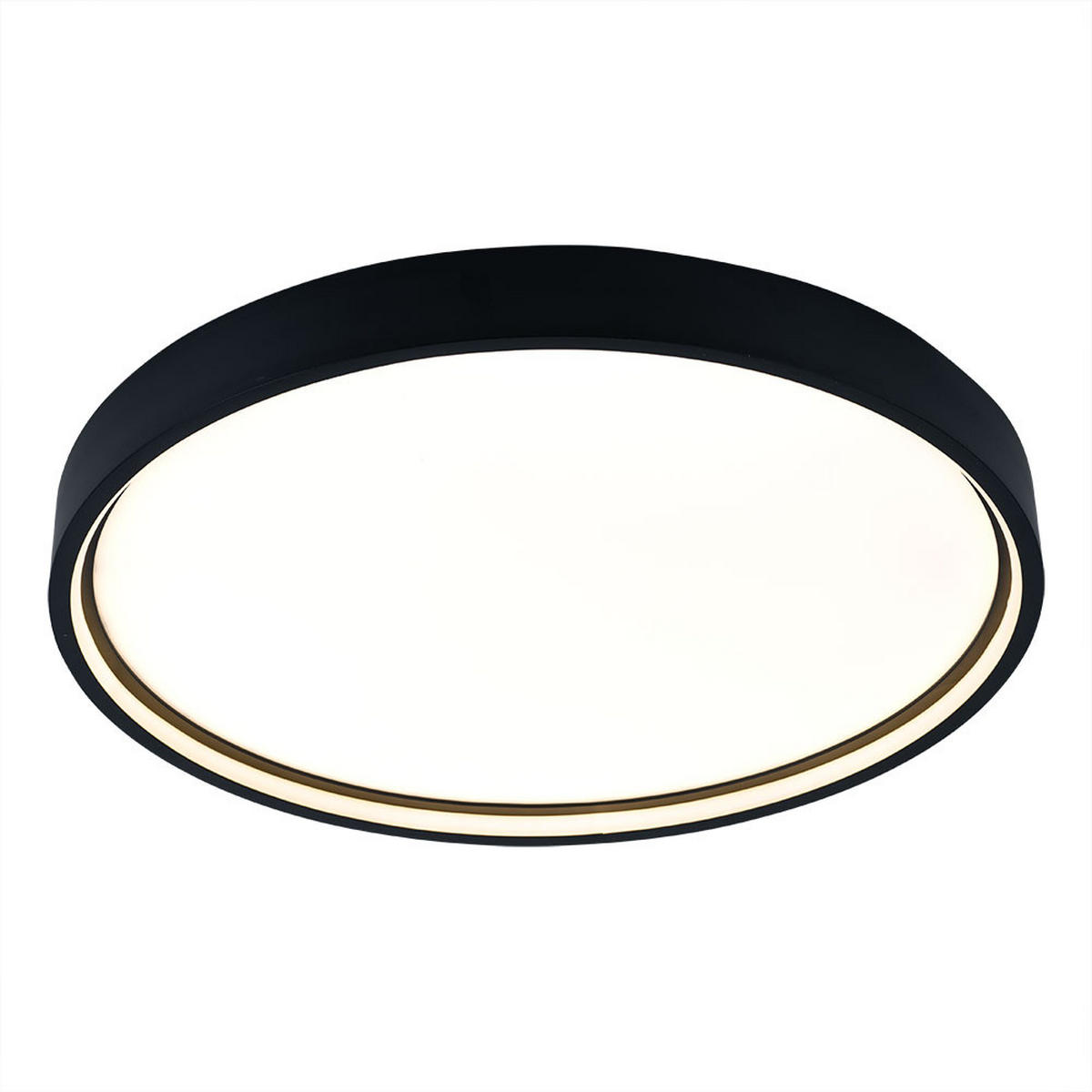 LED DECKENLEUCHTE Metall Grau - Grau, Metall (45/45/4.5cm) - Wofi