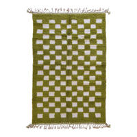 BERBERTEPPICH aus reiner Wolle 184x 288 cm - Grün, Naturmaterialien (184/288cm) - AFK Living