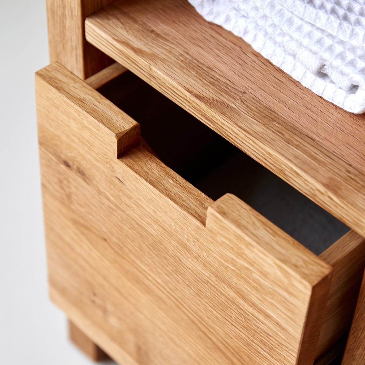 WASCHTISCHUNTERSCHRANK Serena Natur aus Eiche - Naturfarben, Holz (100/78/55cm) - Tikamoon