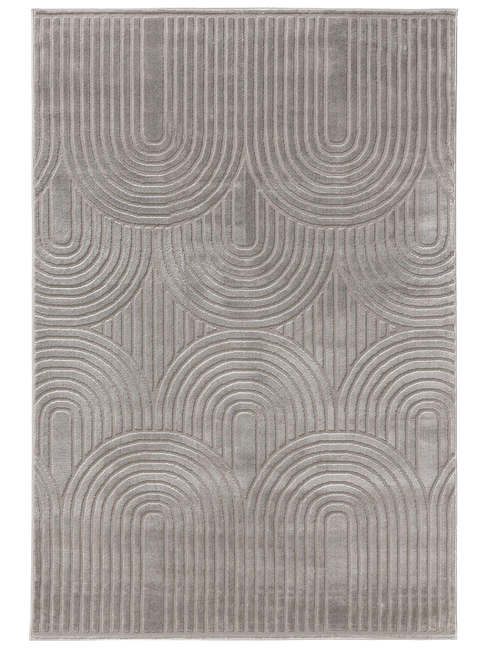 TEPPICH Claire Grau 200x300 cm - Grau, Kunststoff (200/300cm) - benuta