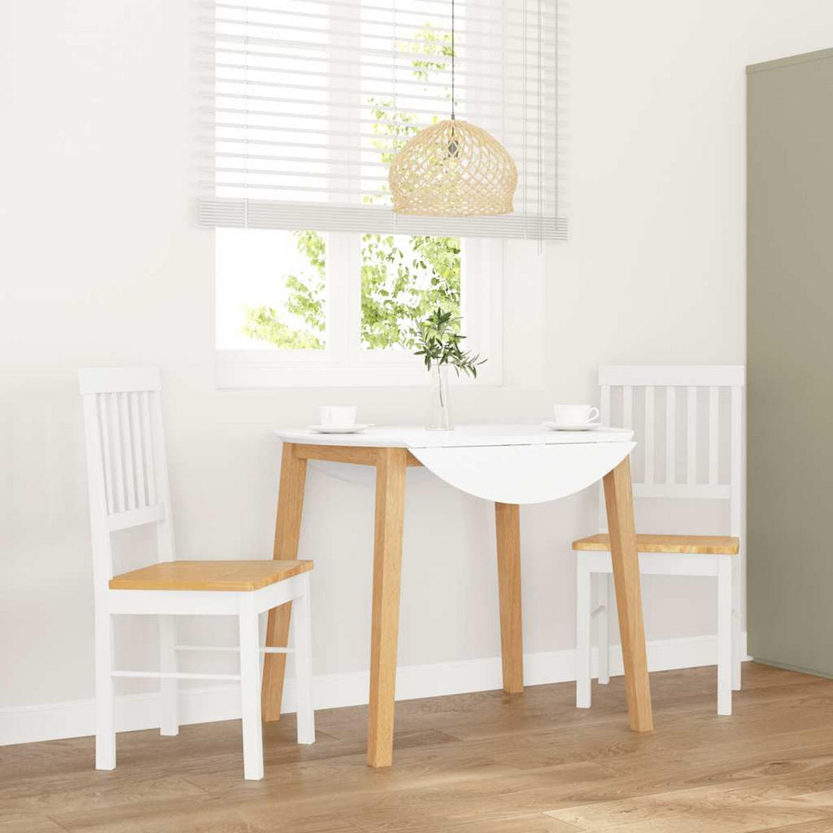 STUHL-SET 2 Stk Kargenhain 42.5/90/44.5 cm - Weiß, Holz (42.5/90/44.5cm) - ZMH