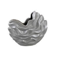 TOPF Kaylagh Grau 25/10/22cm - Grau, Keramik (22cm) - PTMD Collection