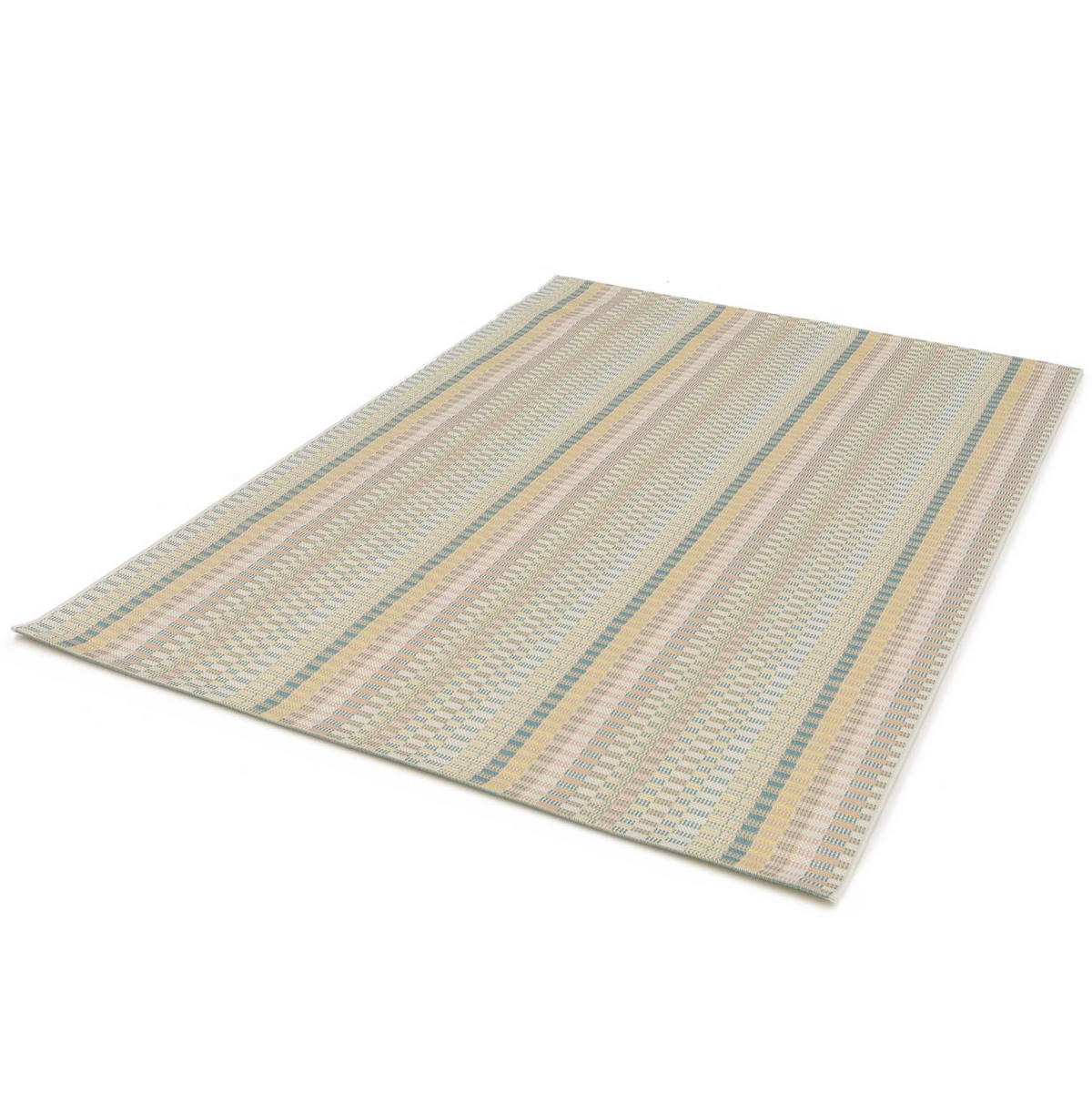 OUTDOORTEPPICH In Pastelltönen Manila 80/150 cm - Pastellblau/Pastellgrün, Kunststoff/Textil (80/150cm) - Atticgo