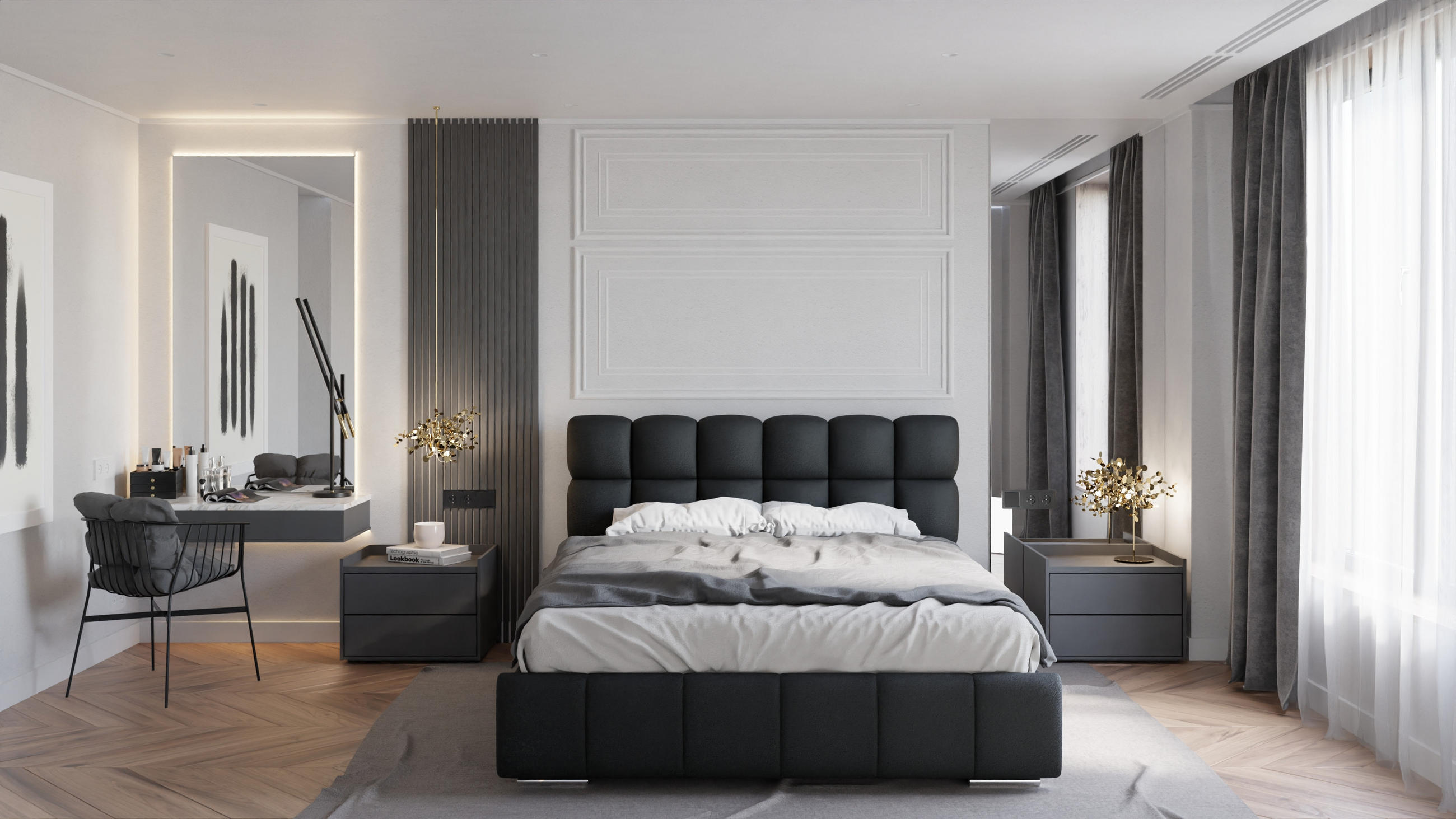 POLSTERBETT Bliss 160 x 200 cm mit Bettkasten und Lattenrost ohne matratze - schwarz - Schwarz, Holz (160/200cm) - Panda Möbel