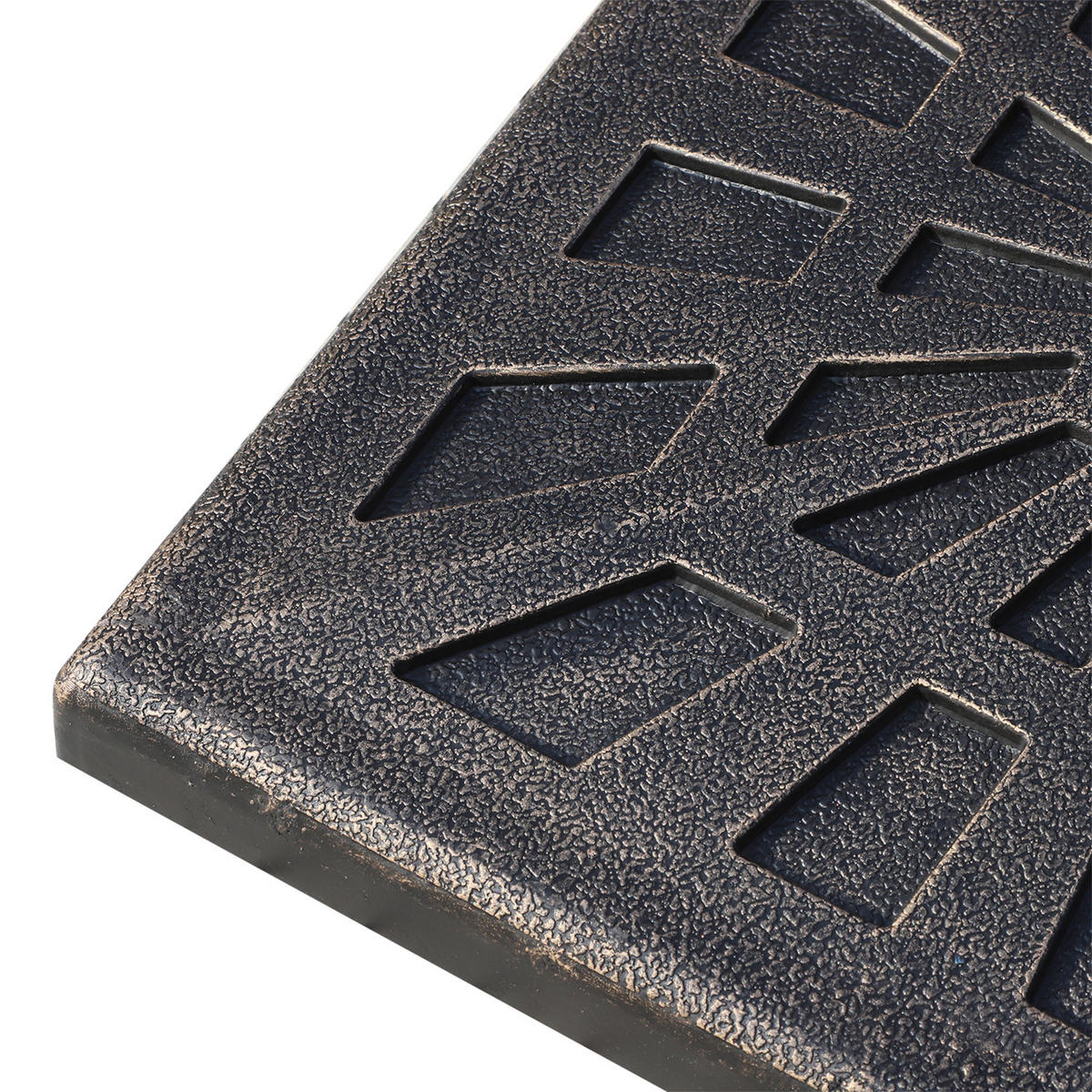 SONNENSCHIRMSTÄNDER für Ø38 mm Ø48 mm Kunstharz Schwarz 47 x47 x 32 cm - Bronzefarben, Kunststoff (47/47cm) - Outsunny