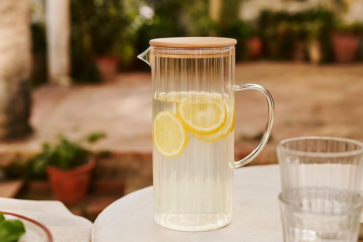 KARAFFE aus Glas Nato Transparent 1,4 l 10/10/22 cm - Transparent, Glas (1.4L) - Excellent Houseware