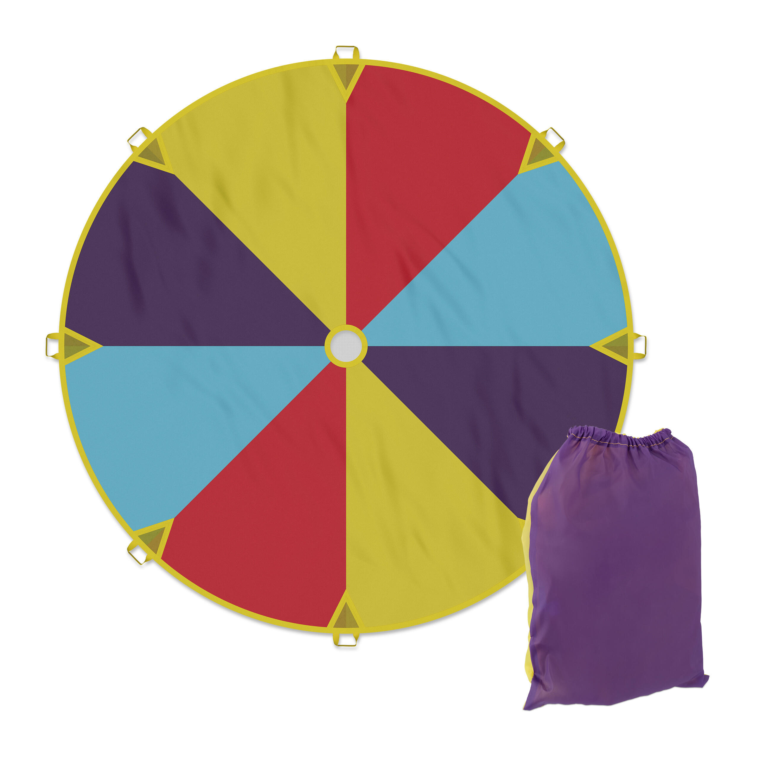 SCHWUNGTUCH - Multicolor, Textil (240/0.1/240cm) - Relaxdays