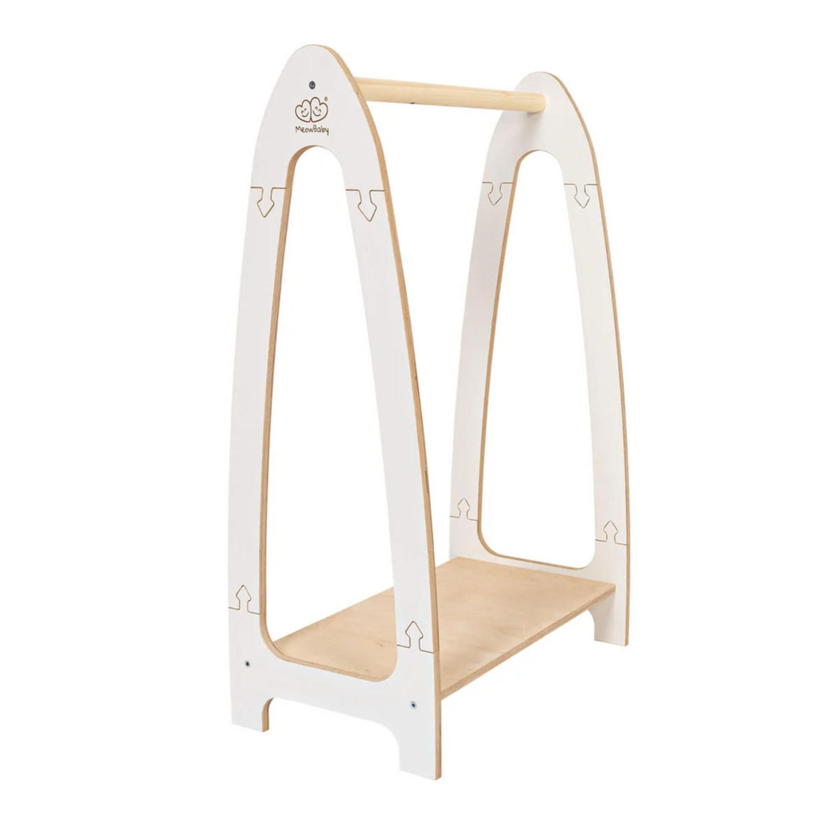 KLEIDERSTÄNDER für Kinder, Weiß - Weiß, Holz (36/97/60cm) - MeowBaby