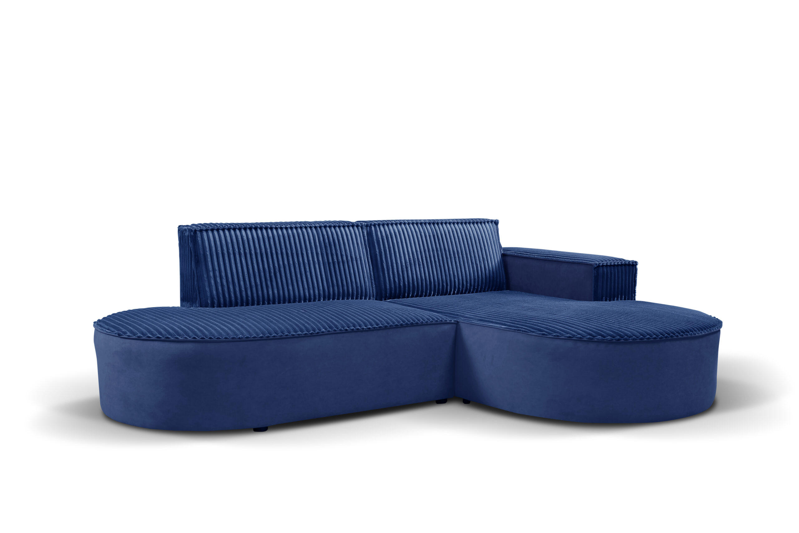ECKSOFA L-förmiges Modena Soft Dunkelblau Rechts - Dunkelblau, Holz (236/165cm) - Kaiser Möbel