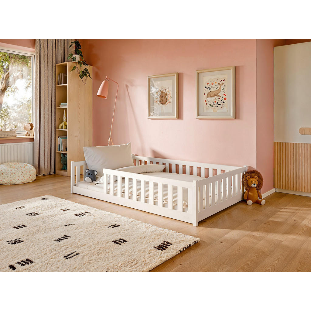 Thumbnail - Kids Collective Bodenbett, Weiß, Holz, 120x200 cm, Kinder- & Jugendzimmer, Kindermöbel, Kinderbetten, Kindereinzelbetten