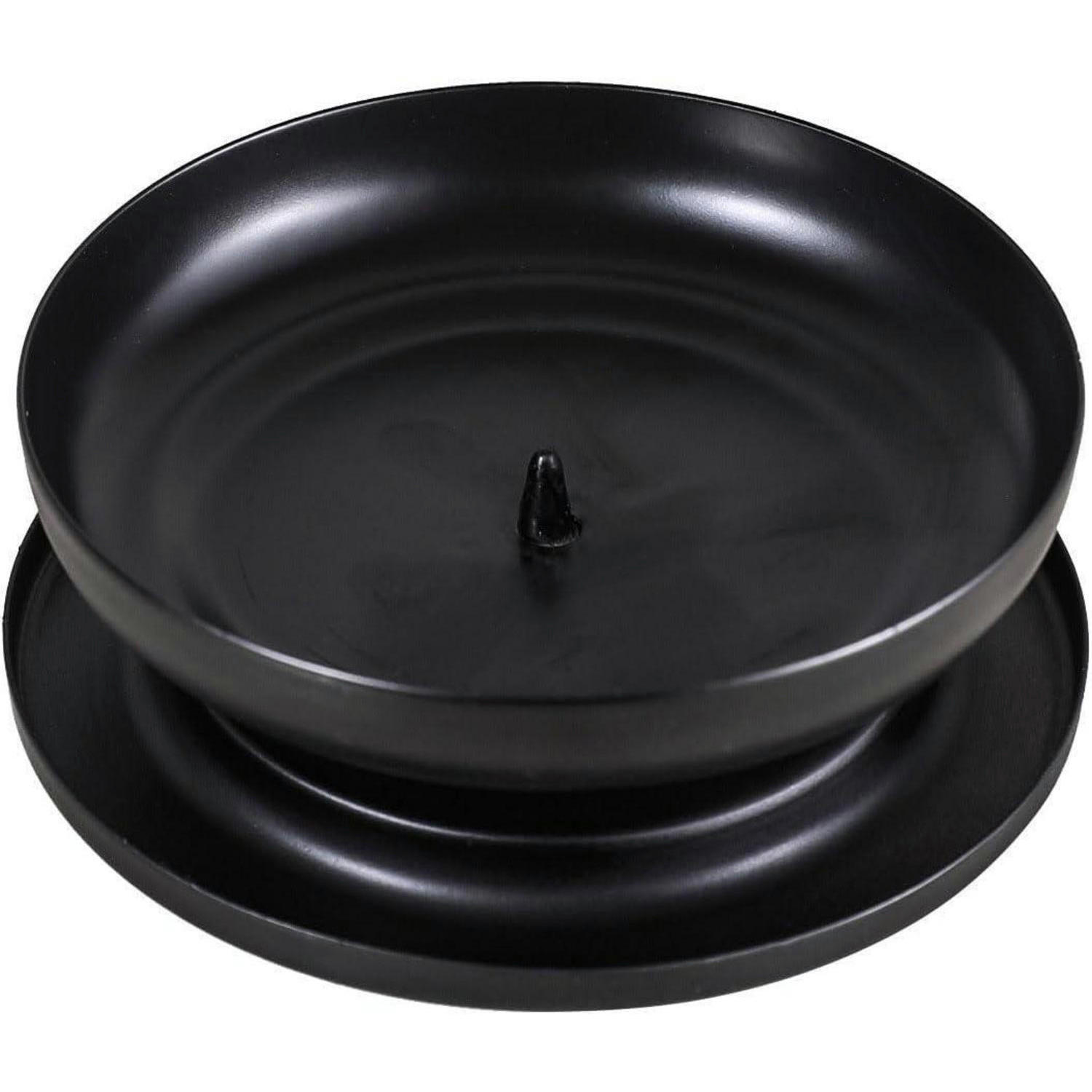 KERZENSTÄNDER Metall Schwarz 10 cm - Schwarz, Metall (10/3/10cm)