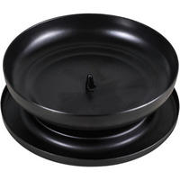 KERZENSTÄNDER Metall Schwarz 10 cm - Schwarz, Metall (10/3/10cm)