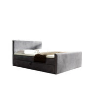 BOXBETT Adrien In Fresh - Hellgrau, Holzwerkstoff/Textil (140/200cm) - Fun Möbel