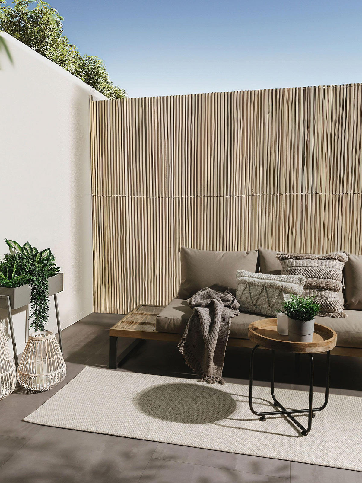 OUTDOORLÄUFER Iowa Cream 80x300 cm - Creme, Kunststoff (80/300cm) - benuta