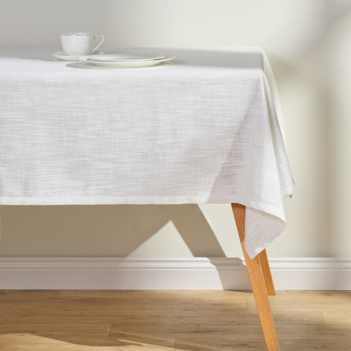TISCHDECKE Clifden - Ecru, Textil (220/150/1cm) - home&you