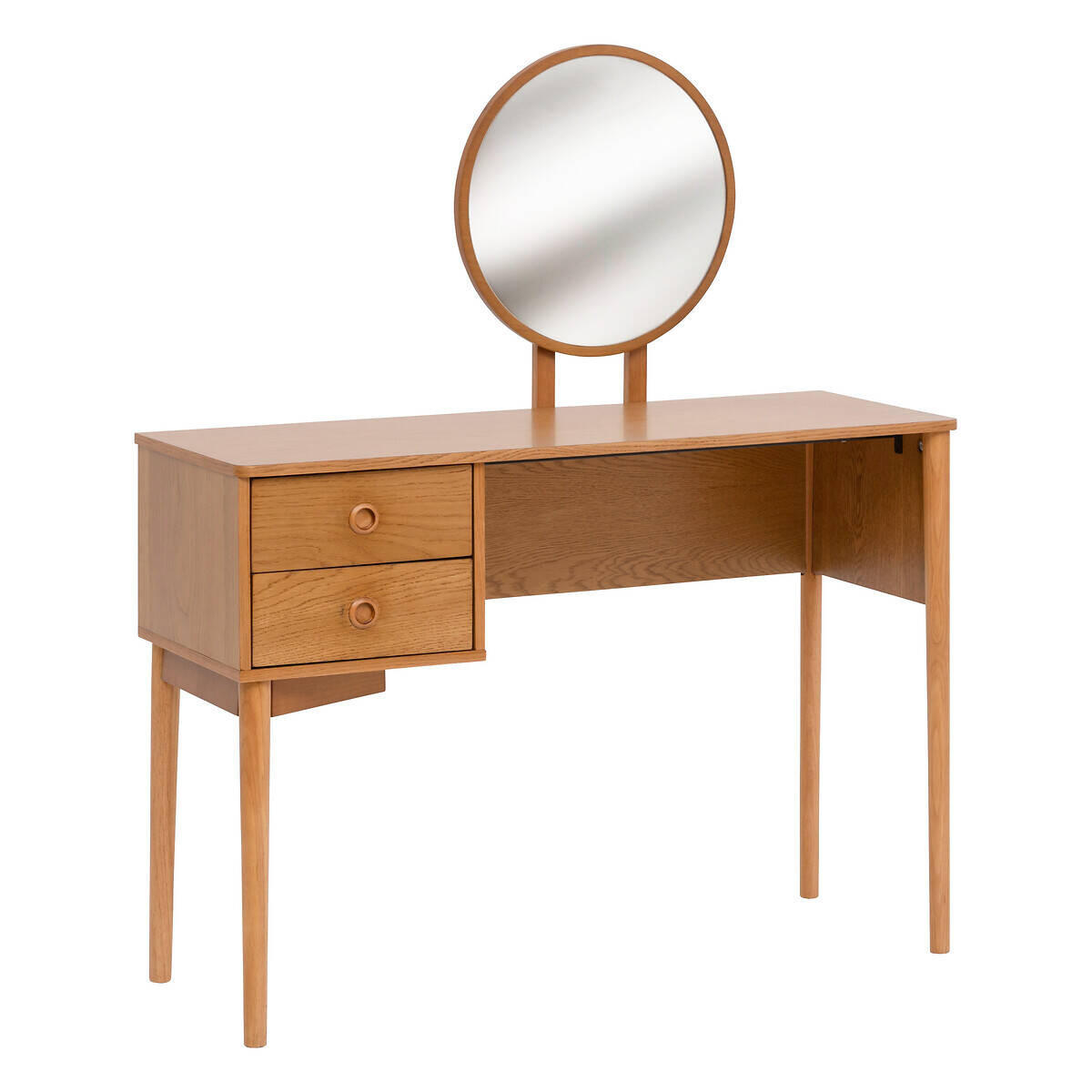 SCHMINKTISCH Charlie 110/42/126 cm - Braun, Holzwerkstoff (42/126/110cm) - Atmosphera Createur d´interieur