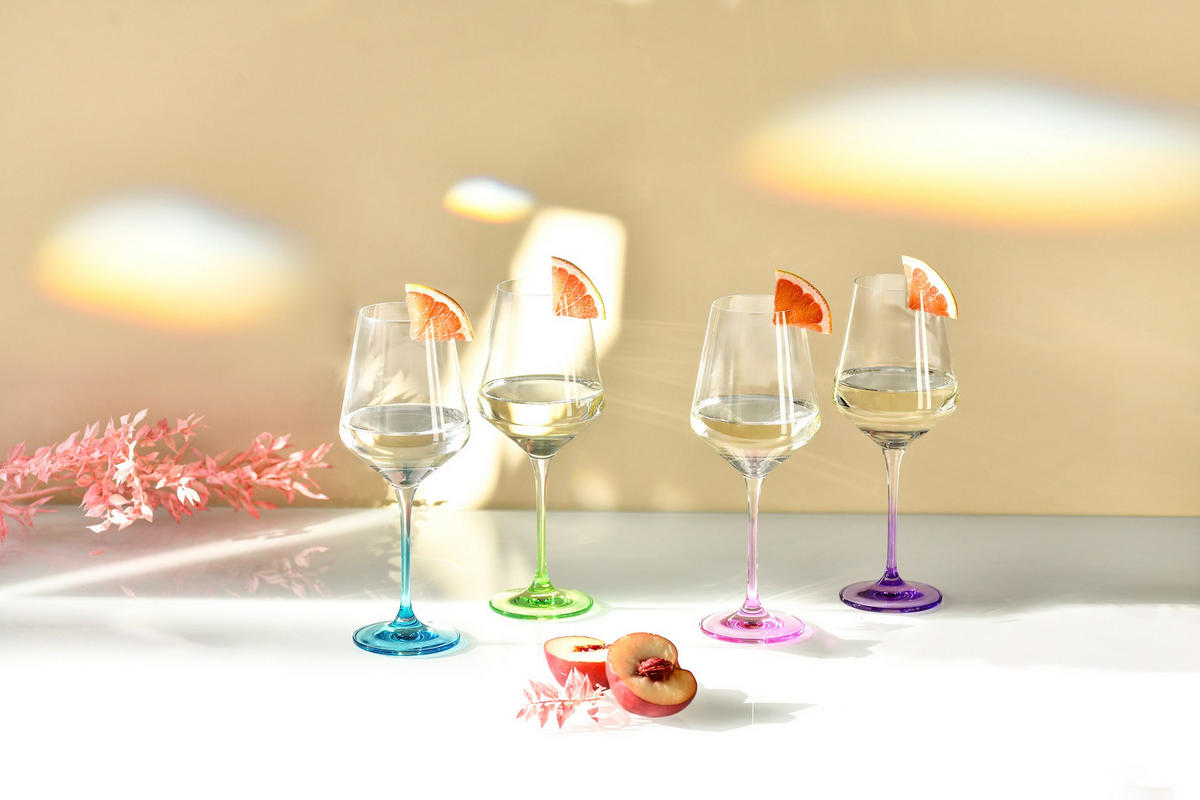 WEINGLÄSER, 4er-Set, 450 ml - Multicolor, Glas (0.45L) - Krosno Glass