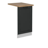 ČELNÍ PANEL MYČKY R-Line Antracitový venkovský dům - bílá/antracitová, kompozitní dřevo (45/81.8/1.6cm) - Vicco