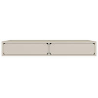 SCHMINKTISCH Wuwu Greige 110 cm - Taupe, Holzwerkstoff (35/110/17cm) - Selsey
