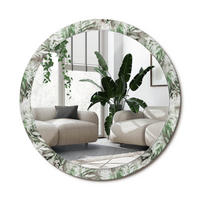 SPIEGEL Rund Ø 100 cm mit Aufdruck - Multicolor, Glas (100/100/0.4cm) - Wallfluent