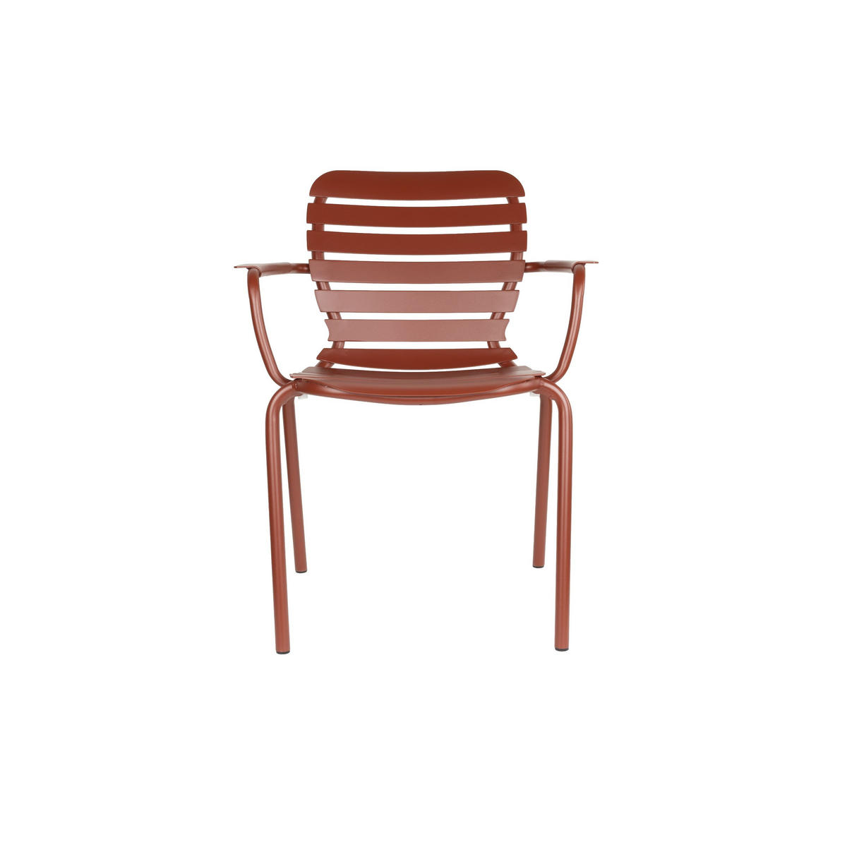 GARTENSTUHL Vondel Armlehne Rot - 2 er Set - Rot, Metall (64.7/81.6/59.3cm) - Zuiver
