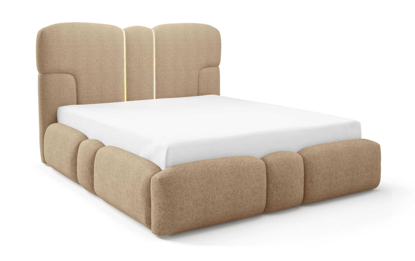 Emporius Polsterbett Braun 200x200 cm