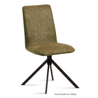 ESSZIMMERSTUHL (2er-Set) Dredi 47x92x60 Schwarz/Olivgrün - Schwarz/Olivgrün, Kunststoff (60/92/47cm) - 58aufmkessel