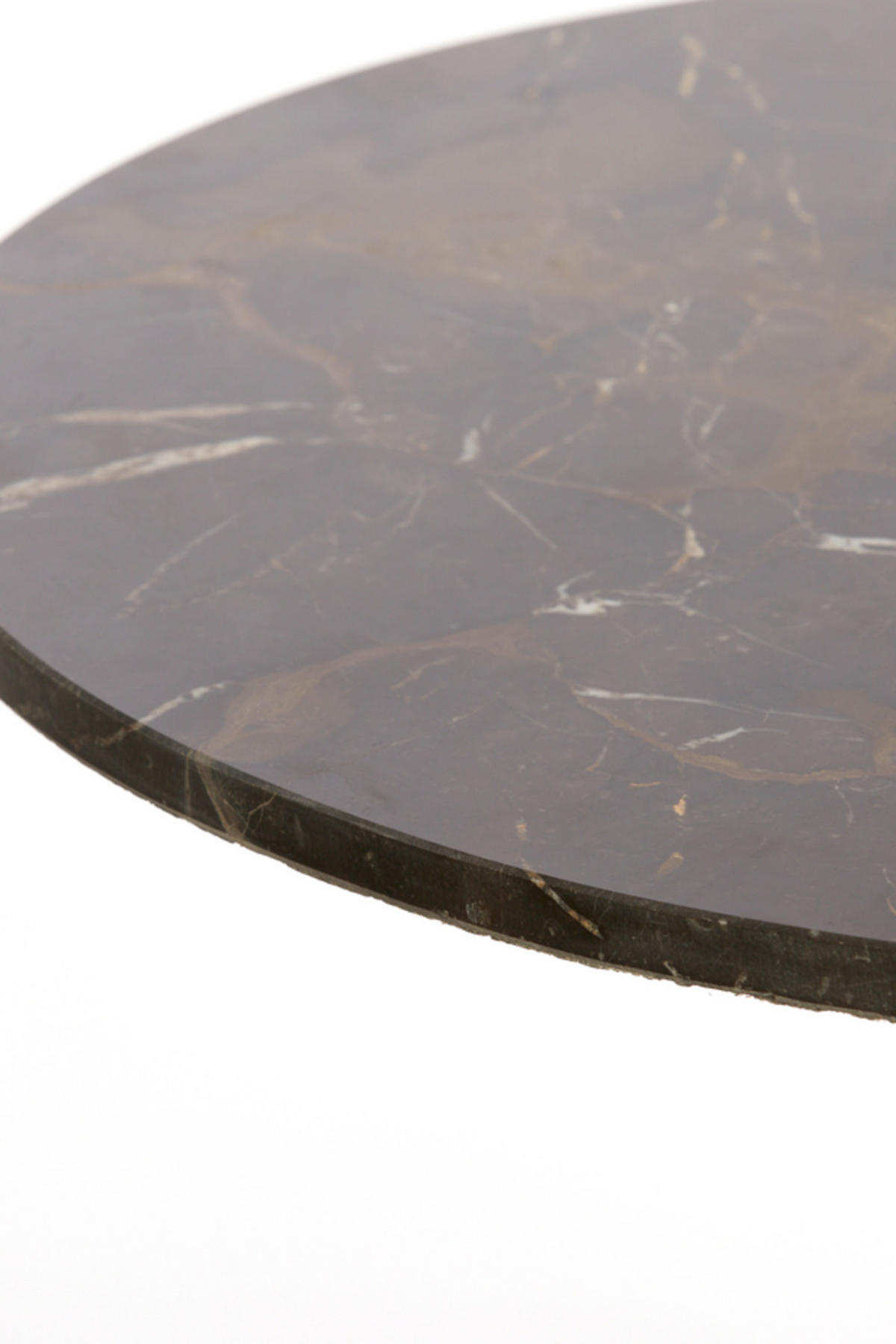 BEISTELLTISCH Pazo Braun Ø61/41 cm - Dunkelbraun, Metall (61/61/41cm) - Light & Living