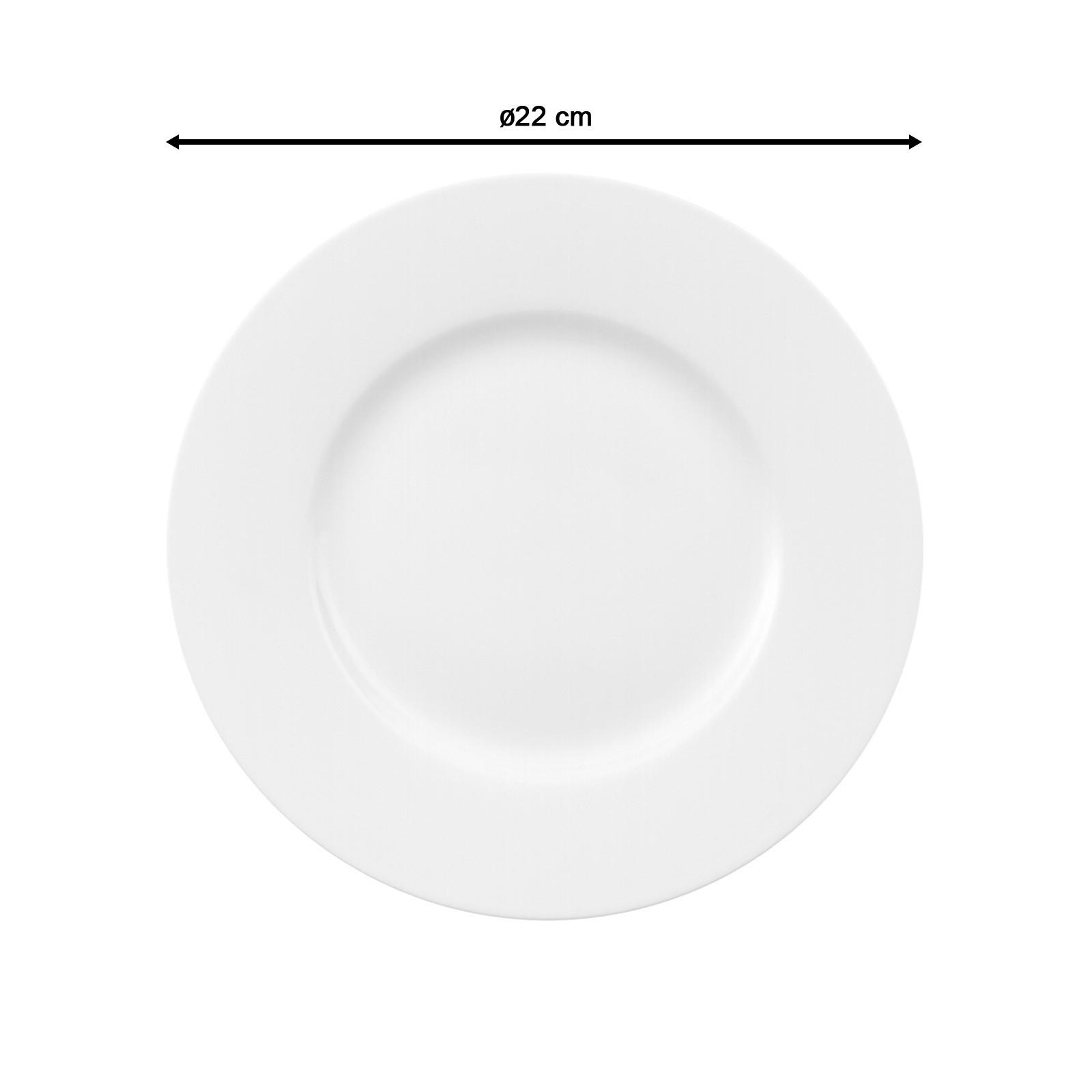 FRÜHSTÜCKSTELLER Royal weiß ø 22.0 cm 6er Set - Weiß, Keramik (22cm) - Villeroy & Boch