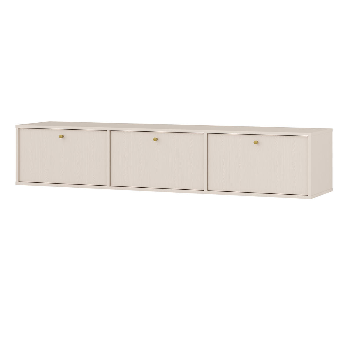 LOWBOARD TORINO 180x40,8x35 cm mit 3 Türen Beige - Beige, Holzwerkstoff (180/35/40.8cm) - MASSENO