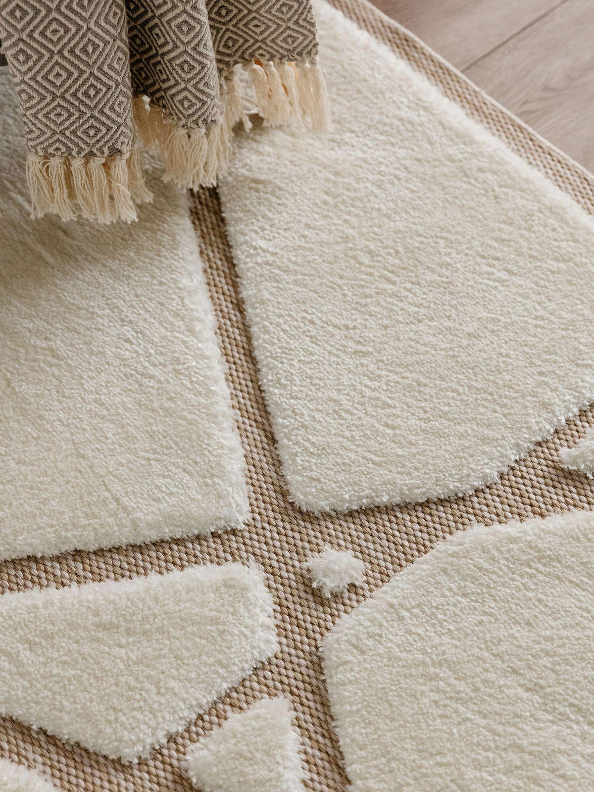TEPPICH Elvy Cream/Beige 120x170 cm - Creme, Kunststoff (120/170cm) - benuta