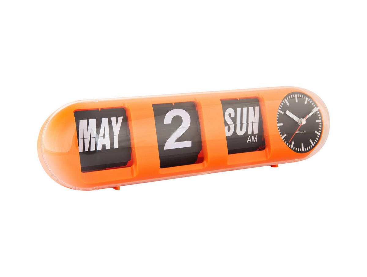 WANDUHR Tube Flip 38/10/13 cm - Orange, Kunststoff (10/13/38cm) - Karlsson